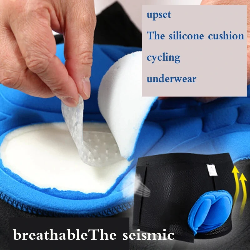 (image for) Men's Cycling Pant 3D Gel Breathable Shockproof Elastic Sweat-absorbent Thickened Sport Shorts Underpants for Bicycle Motorcycle