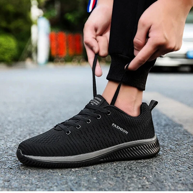 (image for) TENGOO Outdoors Mesh Material Breathable Anti-slip Lightweight Casual Sport shoes for Running Basketball Workout Gym